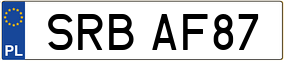 Trailer License Plate
